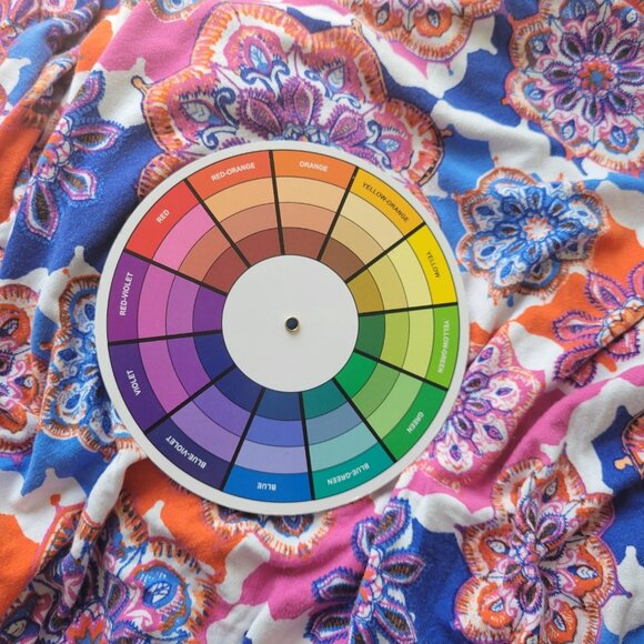 Ruby Rd Womens Top 2X Plus Tunic 3/4 Sleeve Pink Blue Geometric GEO206XE - Picture 9 of 9